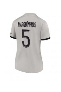 Fotbalové Dres Paris Saint-Germain Marquinhos #5 Dámské Venkovní Oblečení 2022-23 Krátký Rukáv